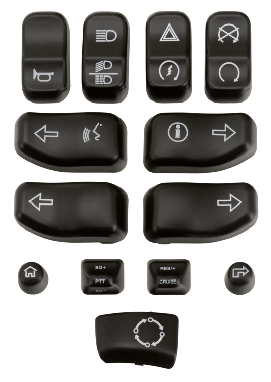 GZP Chr switch buttons kit FLH/T16-up
