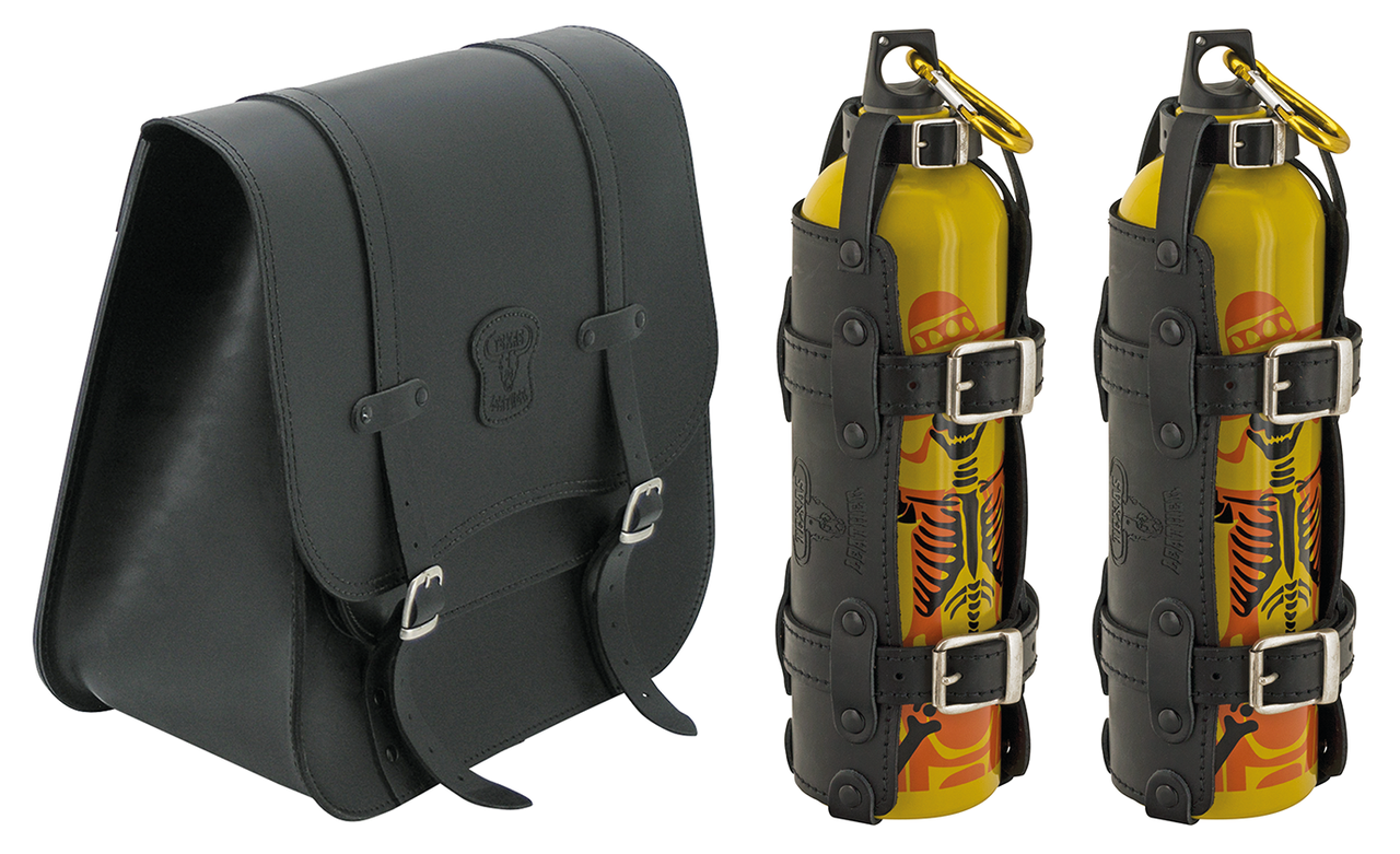 Texas Leather Softail 32l bag w/2Chuchaq