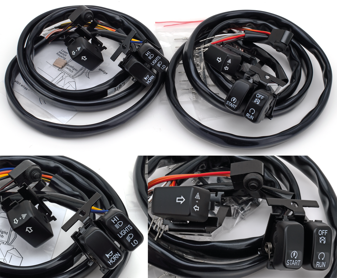 GZP Black handlebar switch kit 07-up