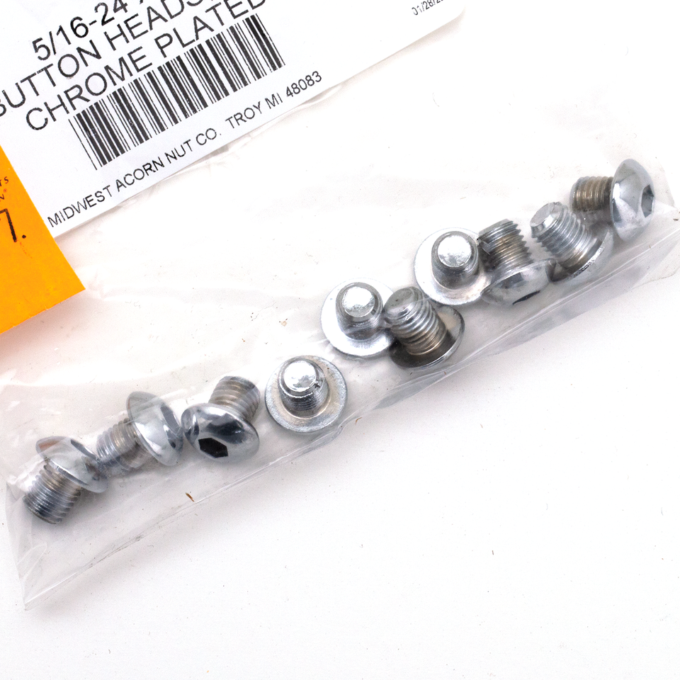 10pck Button head screws 5/16-24x3/8 UNF