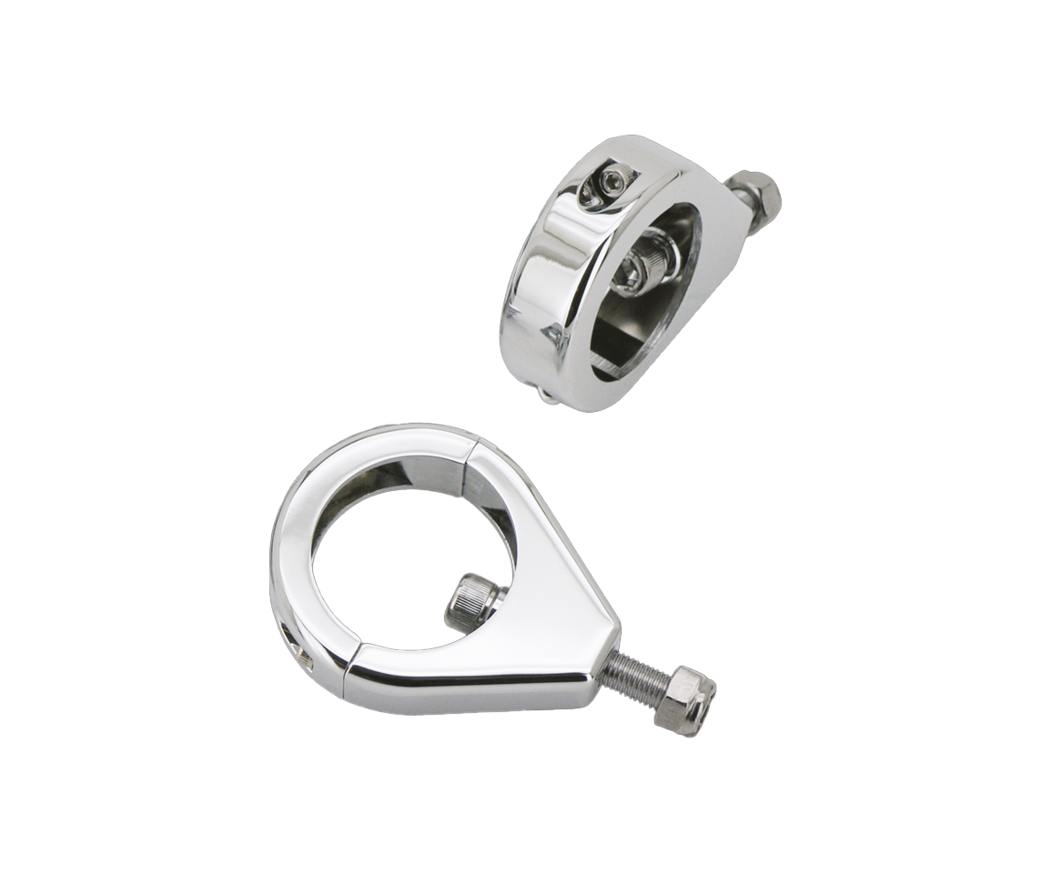 GZP Chr. 39mm fork mount markerlightclam