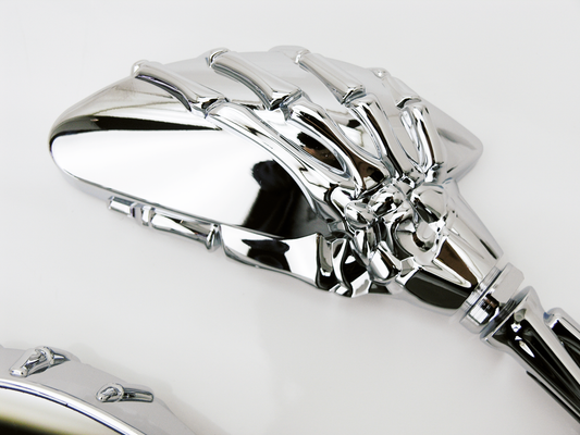 GZP Chrome mini reaper mirror set