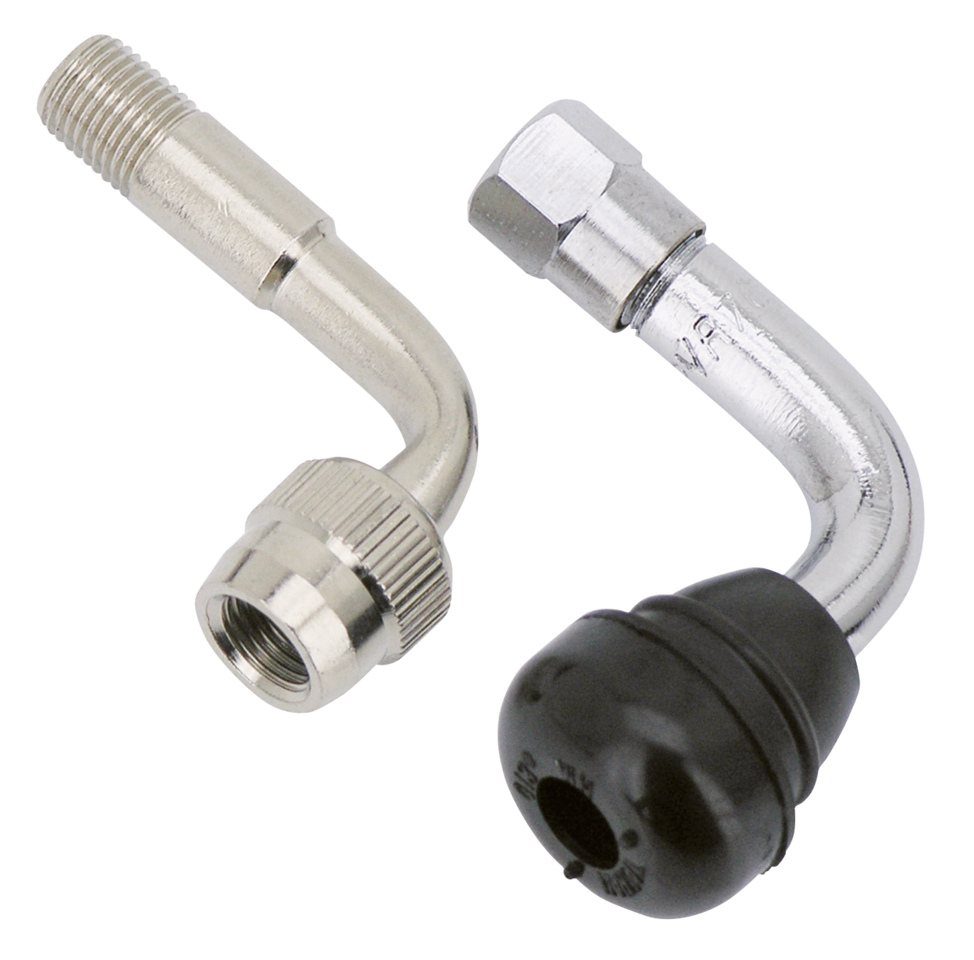 GZP Chr tire valve elbow adapter 90 degr