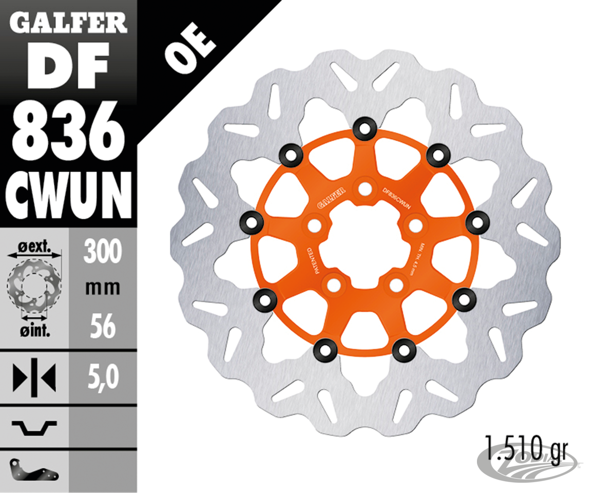 Galfer Wave RR Floating 11.8" Orange