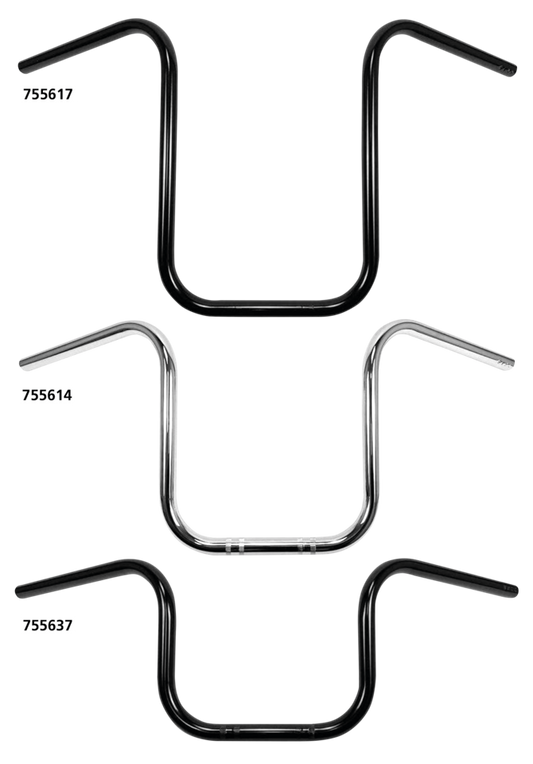 7/8" Narrow Ape Hanger 12" CHR