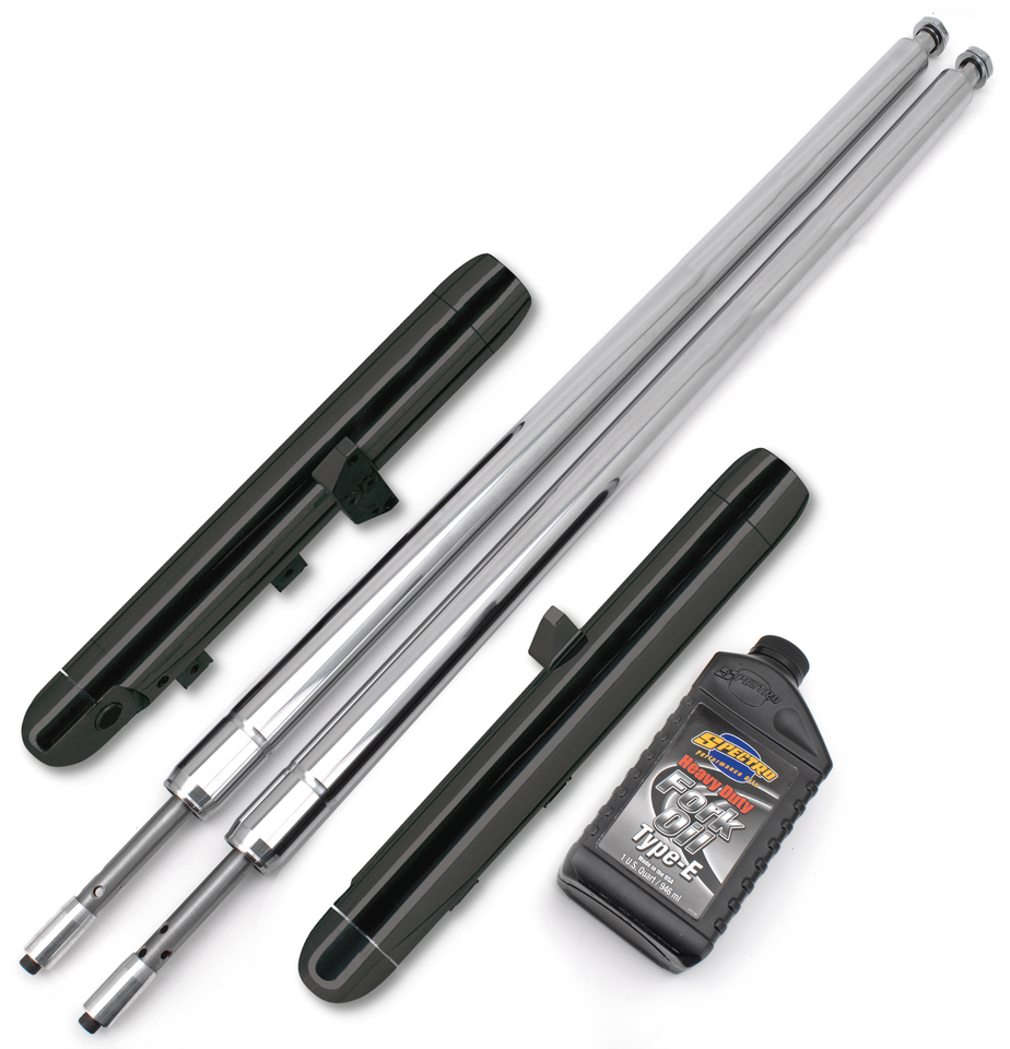 Naked Blk Bubba fork legs 12"over stk FL