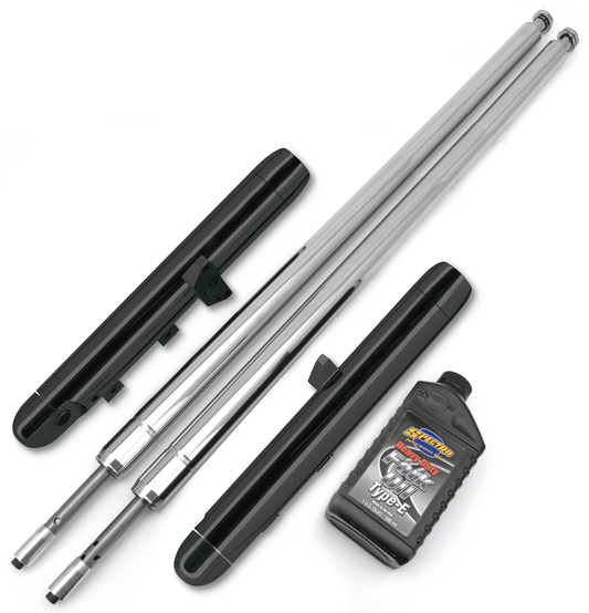 Naked Blk Bubba fork legs 12"over stk FL