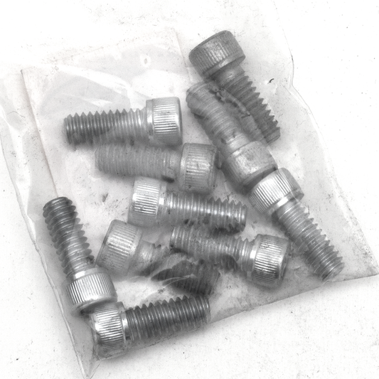 10pck allen bolt 1/4-20x5/8" UNC zinc