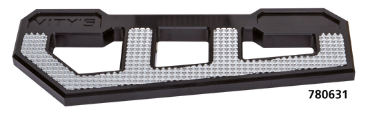 RACING FLOORBOARD BLACK W/ DIAMOND ICE