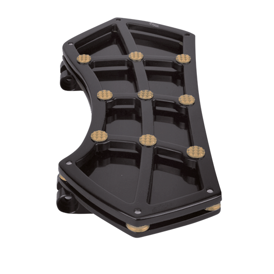 DIAMOND FR FLRBRD BLK W/ GEMS BRASS