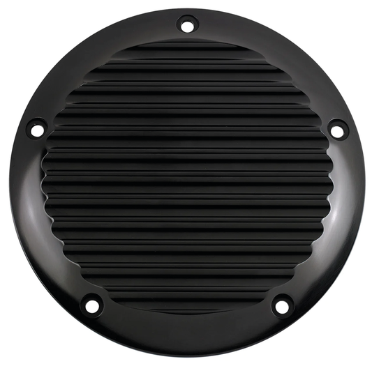 JM Derby Cover Finned Blk FLH/T15-Up