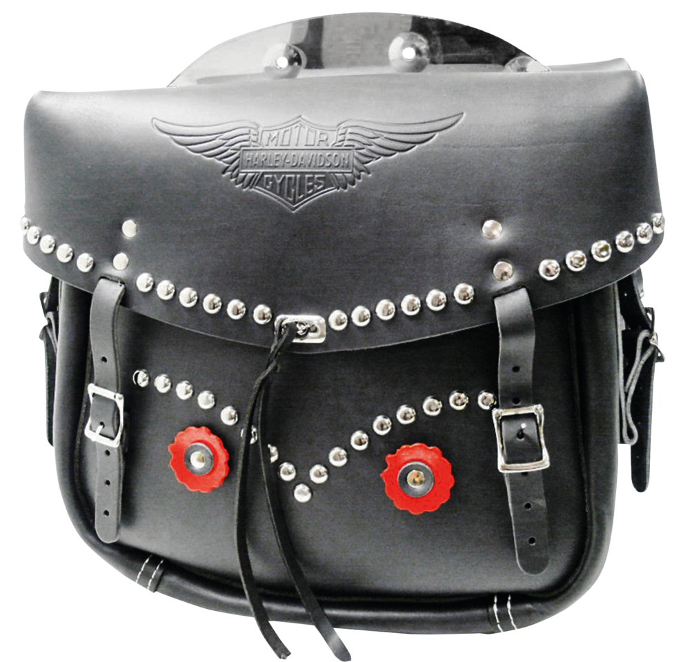 Black Studded Saddlebags HD43-47