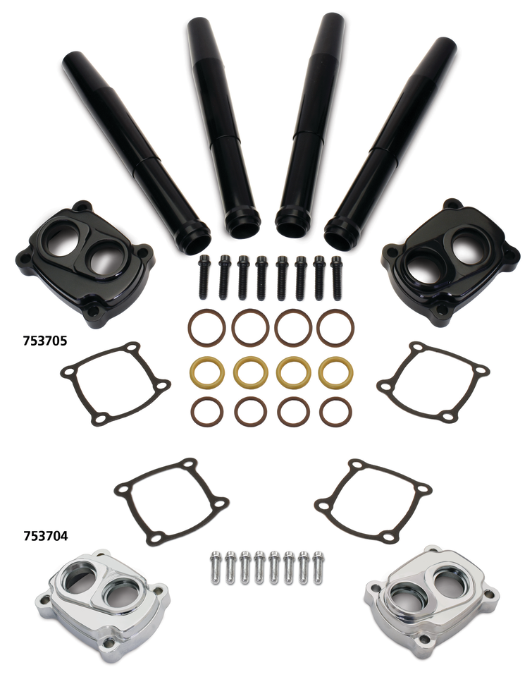 ME17-UP Blk tappet and pushrod cover set