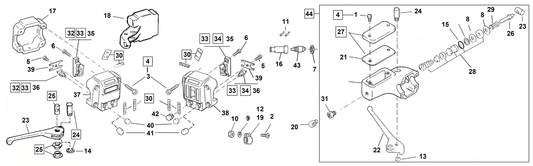 Chrome Ext.wiring harness w/switches L