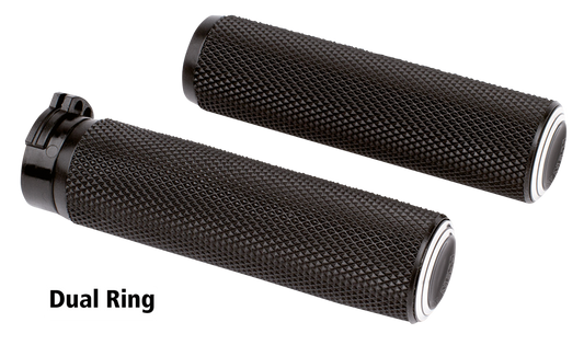 Dual Ring Fusion Grips - Black cable