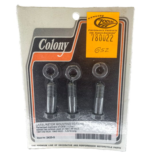 COLONY carb mount kit, parkerized