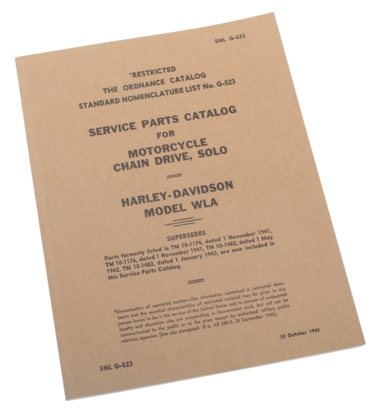 Service parts catalog WLA models