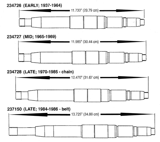 Andrews mainshaft BT41-64