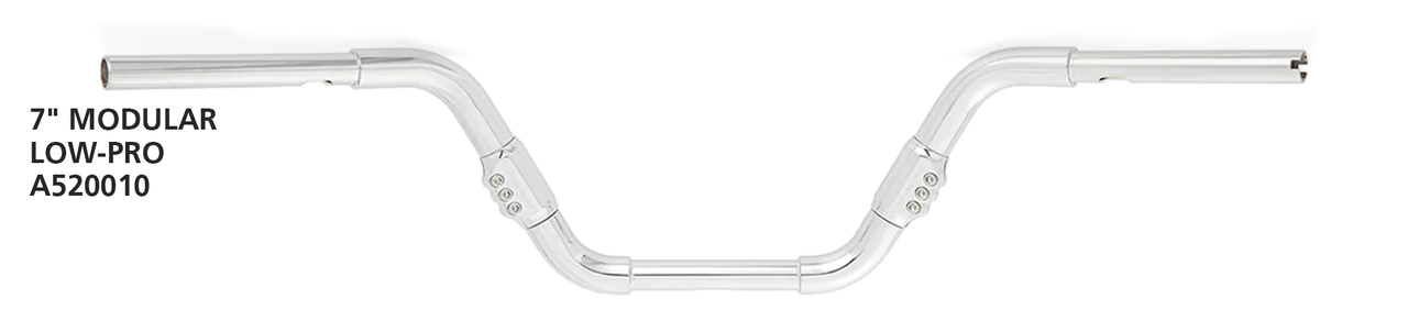LowPro 3Way Adj. Handlebar Chrome
