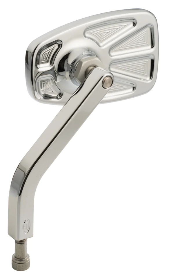 JM Mirror No. 8 Solid Short LH Chrome