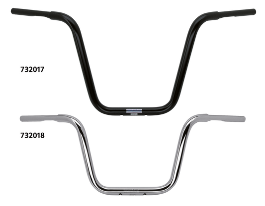 Apehanger 1-1/4" 40cm high 5 hole Black