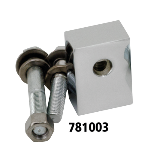 Chrome headlamp mount block FLST86-96