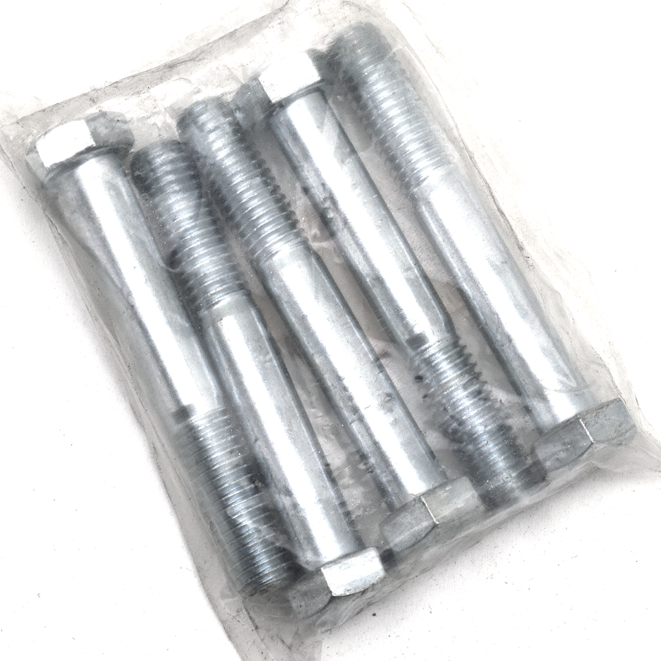5pck hex bolt 1/2-13x3.5" UNC zinc
