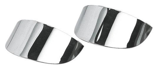 GZP Turn signal visor chr.front FLHT/S 8