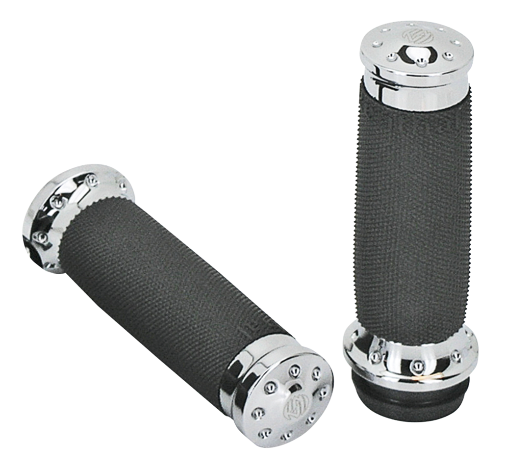 RSD CHROME TRACKER GRIPS FLH08-UP