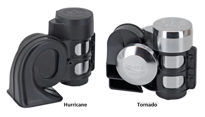 Blk Hurricane horn w/internal compressor