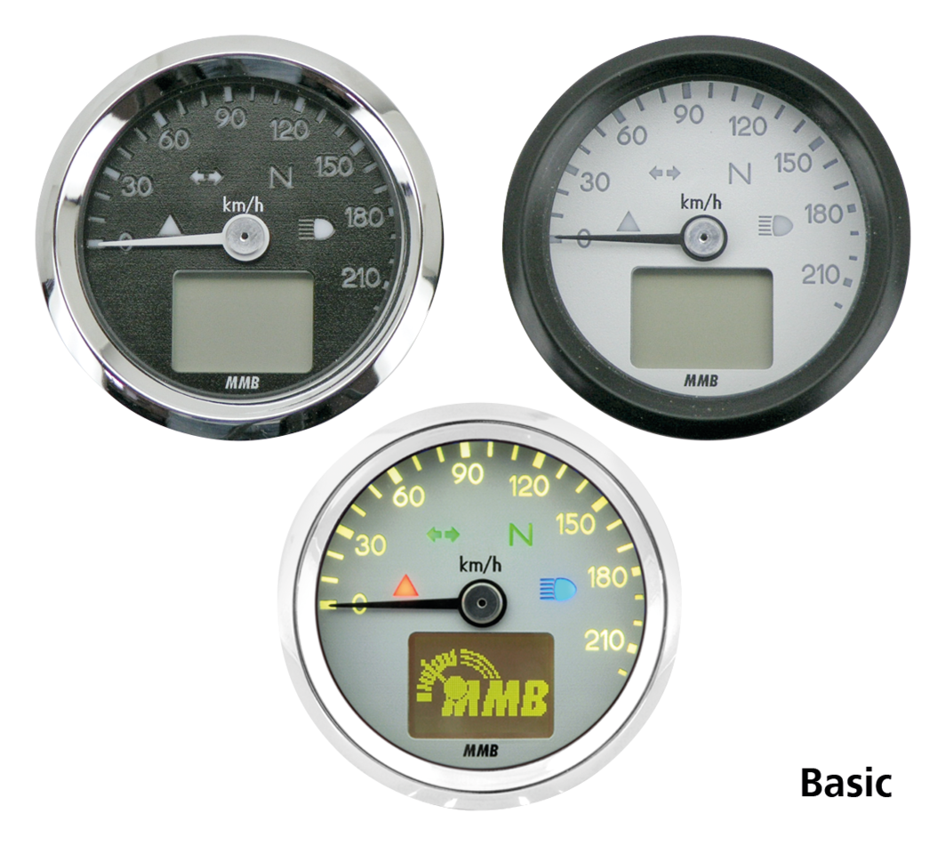 MMB ELT48 Speedo 120mph white/blk/yello