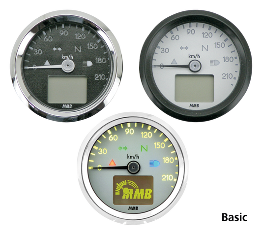 MMB ELT48 Speedo 120mph white/blk/yello