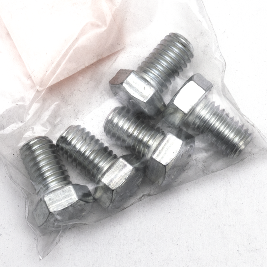 5pck hex bolt 7/16-14x3/4" UNC zinc