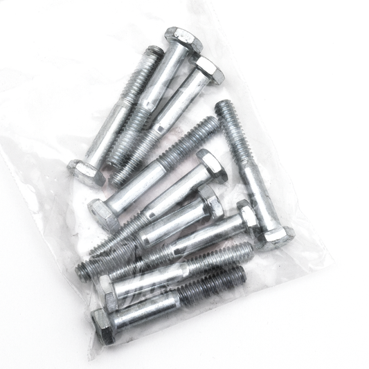 10pck hex bolt 1/4-20x1-3/4" UNC zinc