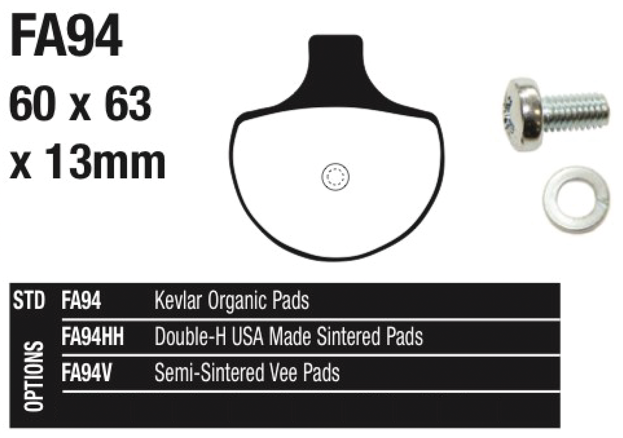 EBC-V HD84-99 FR brake pads
