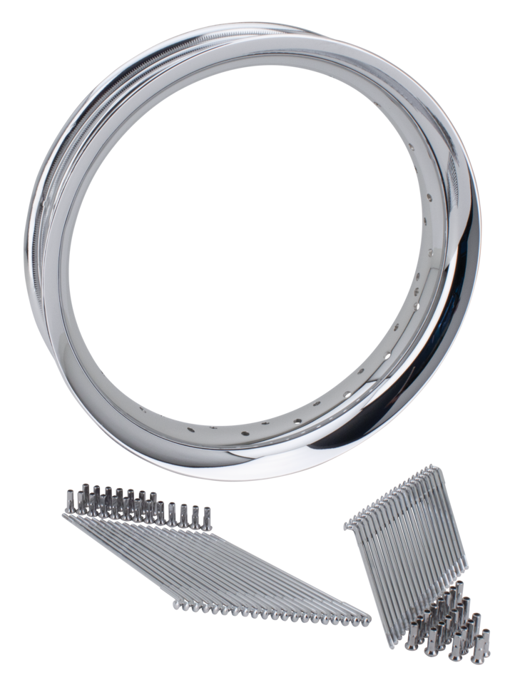 Chrome spokes PF16" & DC17" rim 05-up