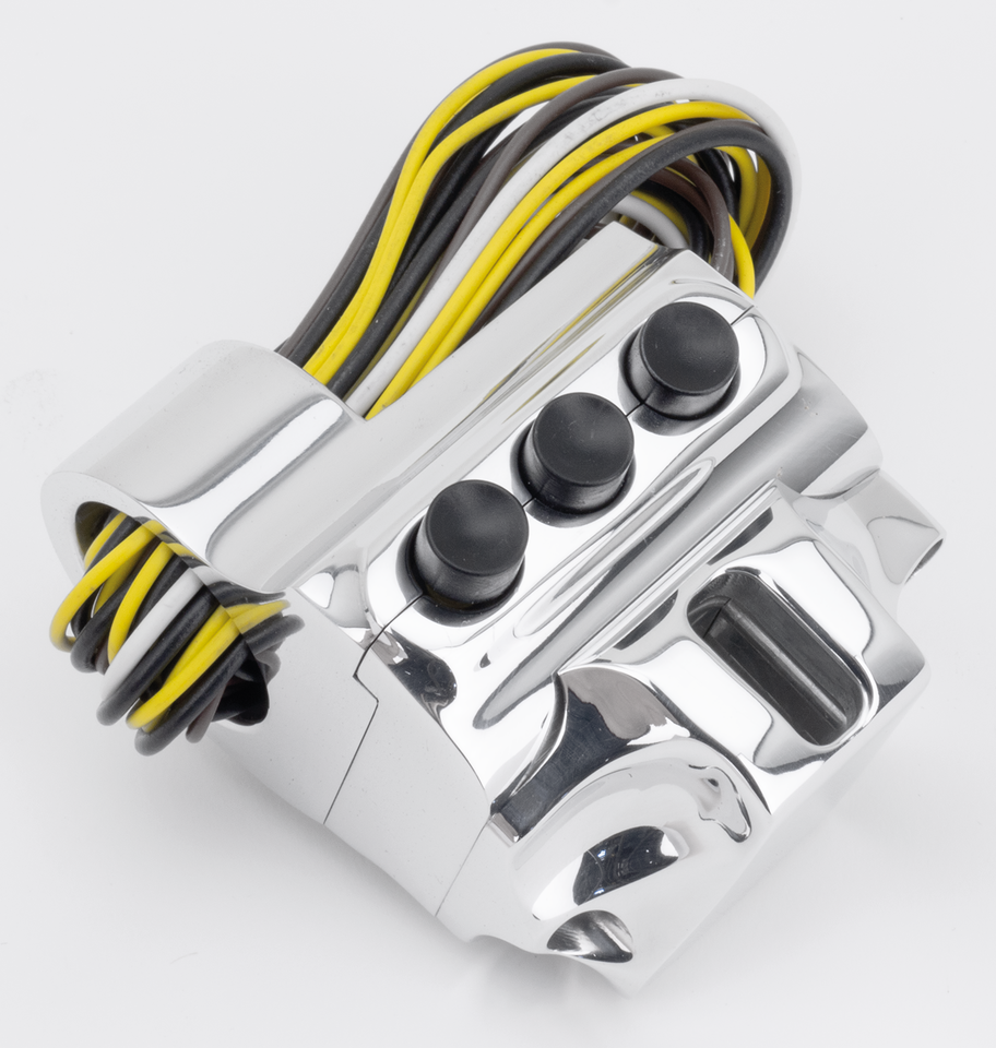 PM Polished 4 button housing Cabl.clutch