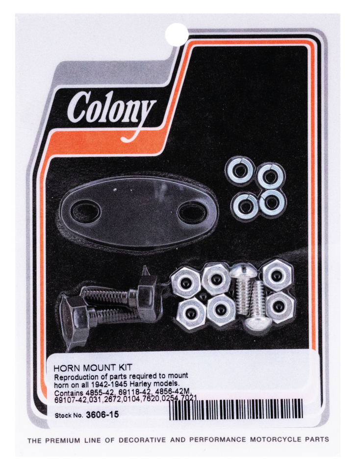 Horn mounting set 1946-48 black