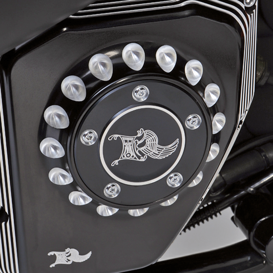 Point cover 5hole Black&Machine cut