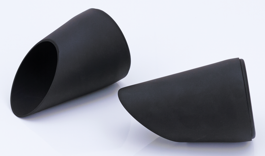 MCJ End Caps Royal 80 Tapered Slash Blk