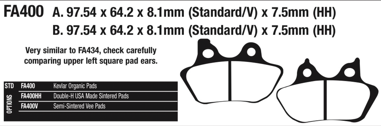 EBC Brake pads BT00-07 XL00-03 front