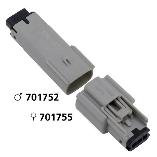 Molex 07Up 3-Position Female Gray OEM725
