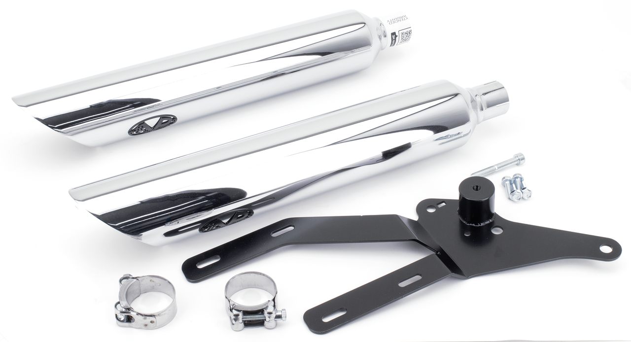 SlashCut Chrome slip-ons FXBB/S-FXLR/S/T