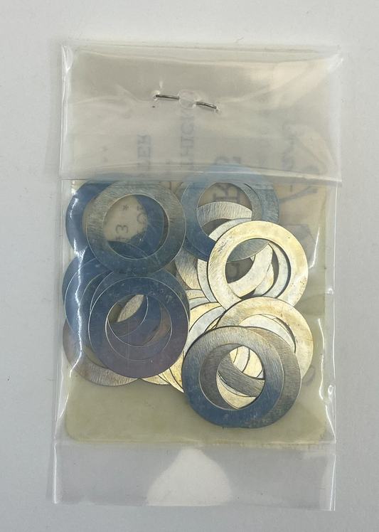 25pck Washer, 31/64"x3/4"x1/64"