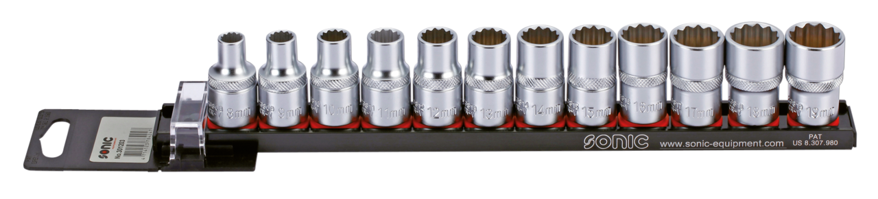 1/2" Socketset 12-point metric 12Pc on r