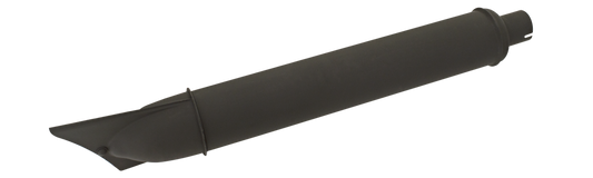 Muffler replica 1941-48 U/UL/EL/FL black