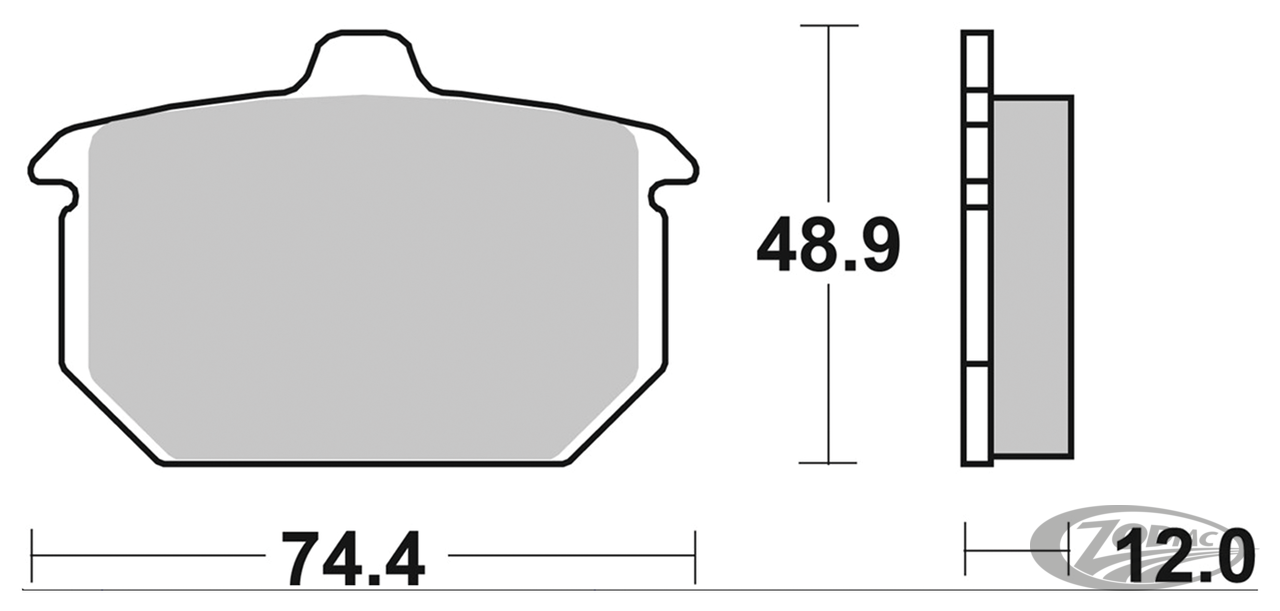SBS HF Brake Pads FL/FX/XL 82-up