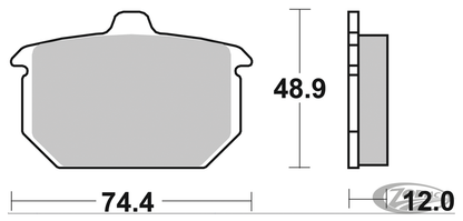SBS HF Brake Pads FL/FX/XL 82-up