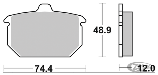 SBS HF Brake Pads FL/FX/XL 82-up