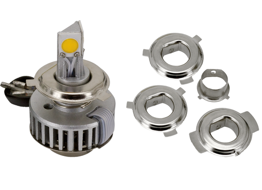 GZP Synapse Yellow LED H4 bulb w/bullet